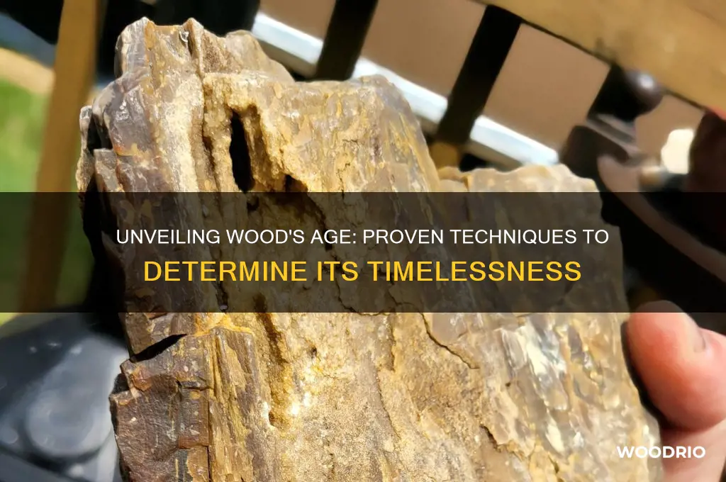 how to tell how old wood is