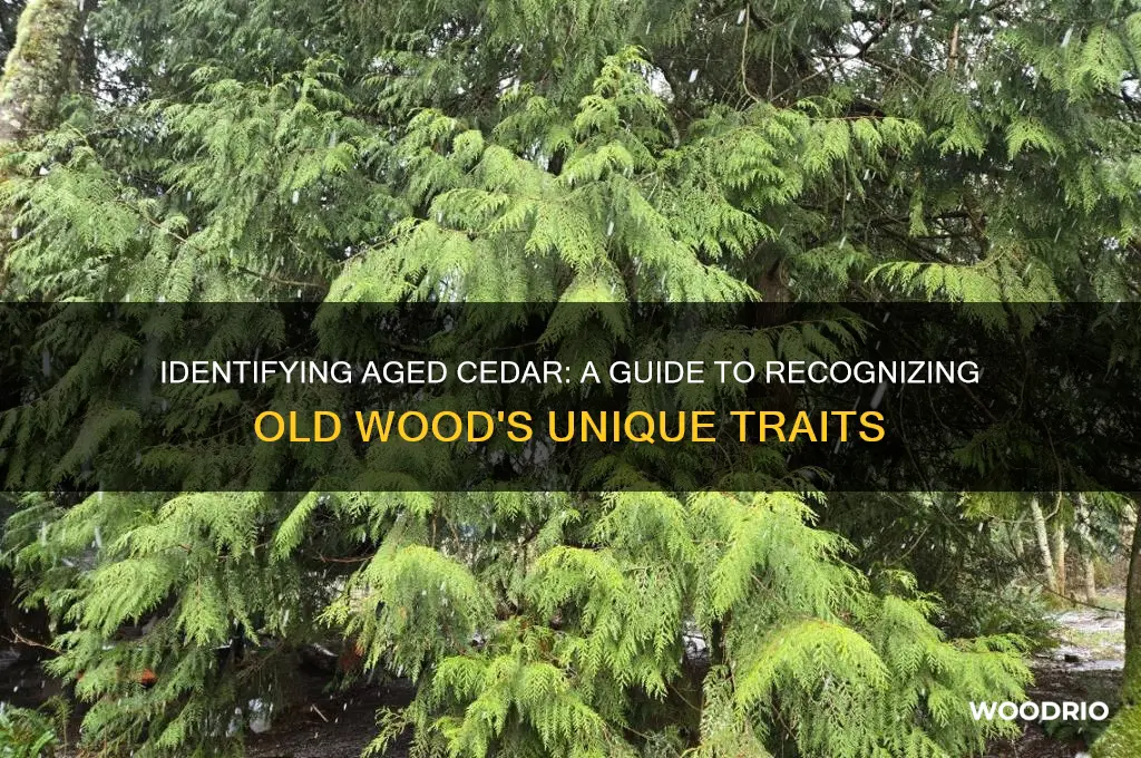 how to tell if old wood is cedar