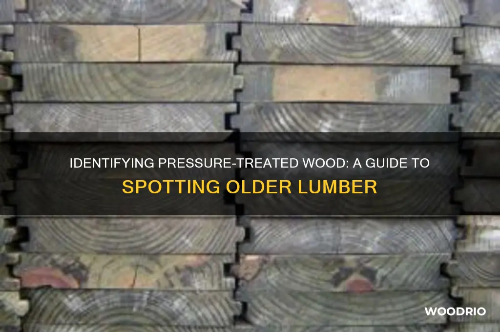 how to tell if old wood is pressure treated