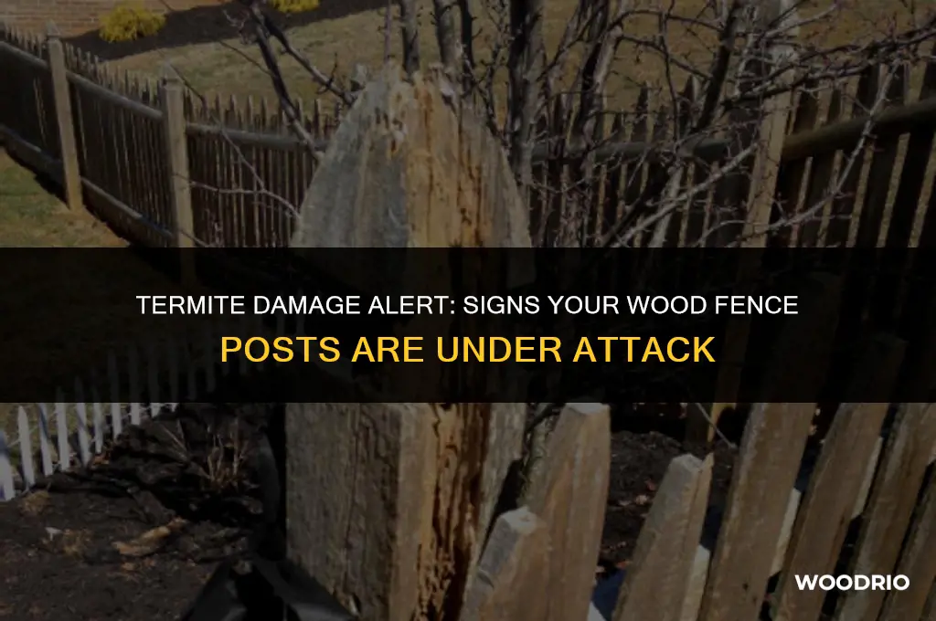 how to tell if termites ate wood fence post