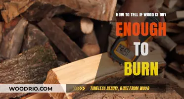 Determining Wood Dryness for Optimal Burning: A Practical Guide