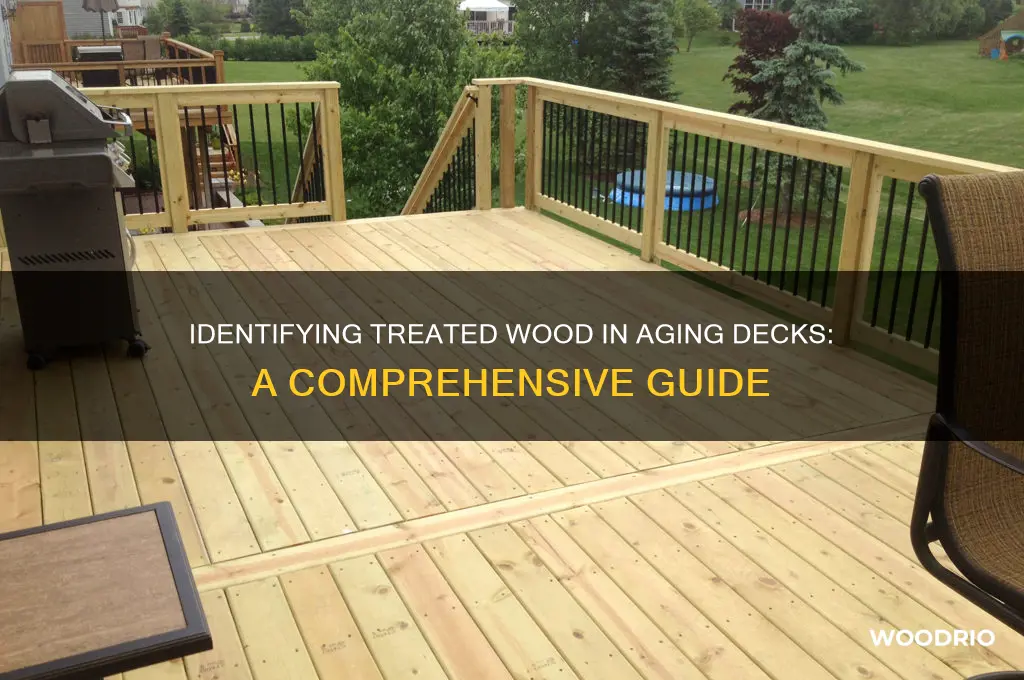 how to tell if wood is treated old deck