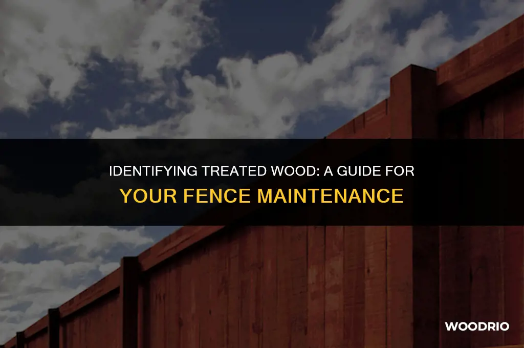 how to tell if wooden fence is treated