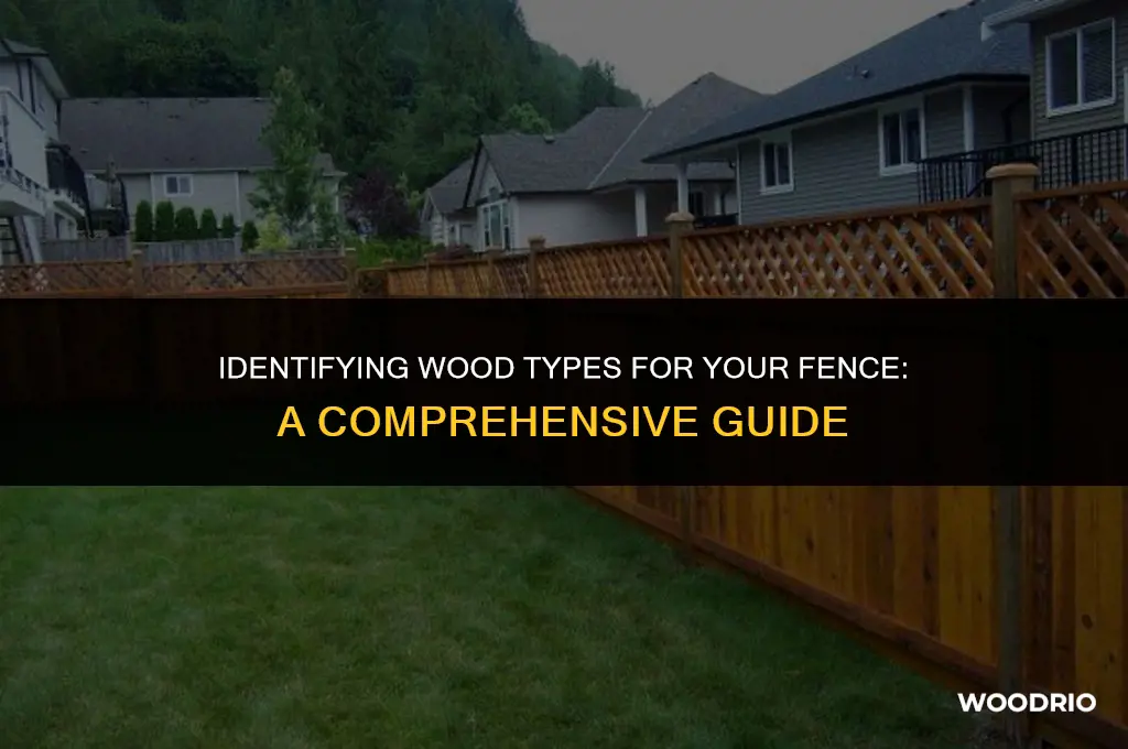 how to tell type of wood fence
