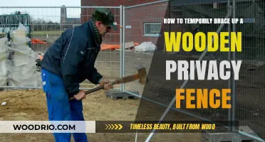Quick Fixes: Temporarily Bracing Up Your Wooden Privacy Fence