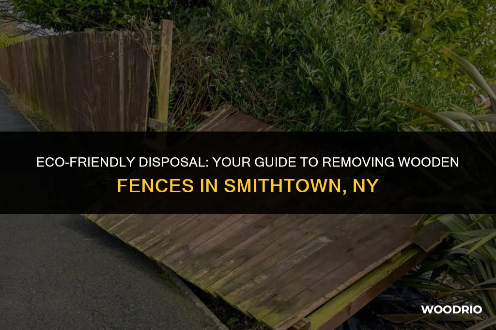 how to throw away a wooden fence smithtown ny