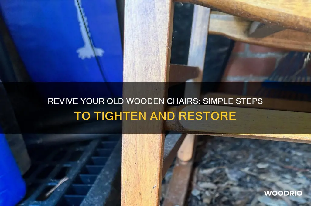 how to tighten old wooden chairs