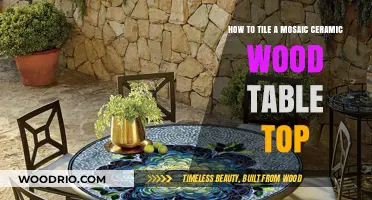 Create a Stunning Mosaic Ceramic Wood Table Top: Tiling Guide