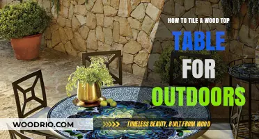 DIY Outdoor Table Upgrade: Tiling a Wood Top for Durability and Style