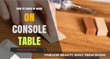 Revive Your Console Table: Easy Wood Touch-Up Techniques and Tips