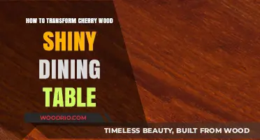 Revamp Your Cherry Wood Dining Table: Achieve a Stunning Shiny Finish