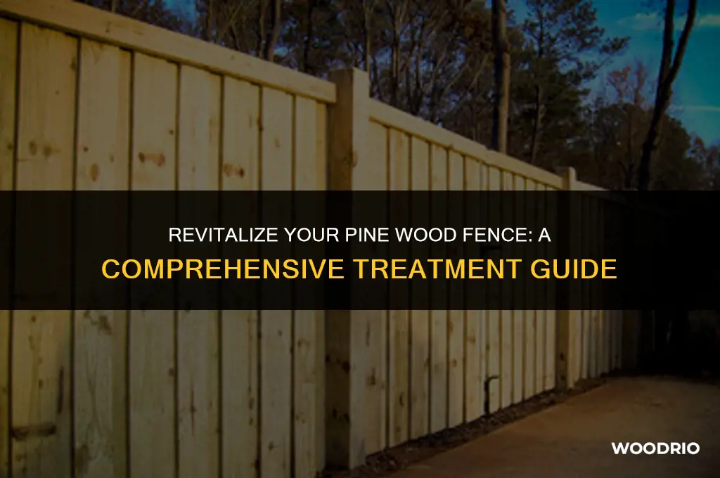 how to treared a pine wood fence