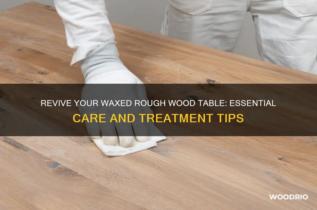 how to treat a waxed rough wood table