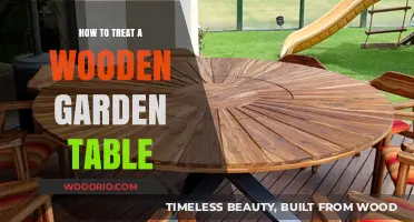 Revitalize Your Wooden Garden Table: Essential Care and Treatment Tips
