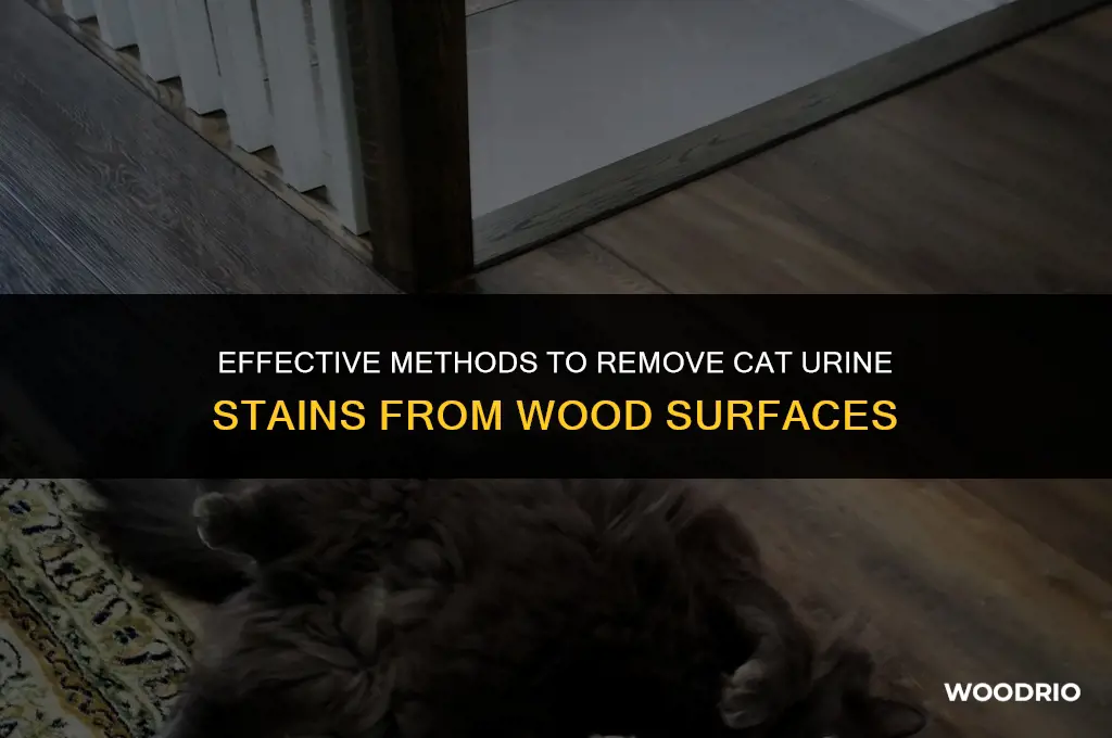 how to treat cat urine soaked into wood