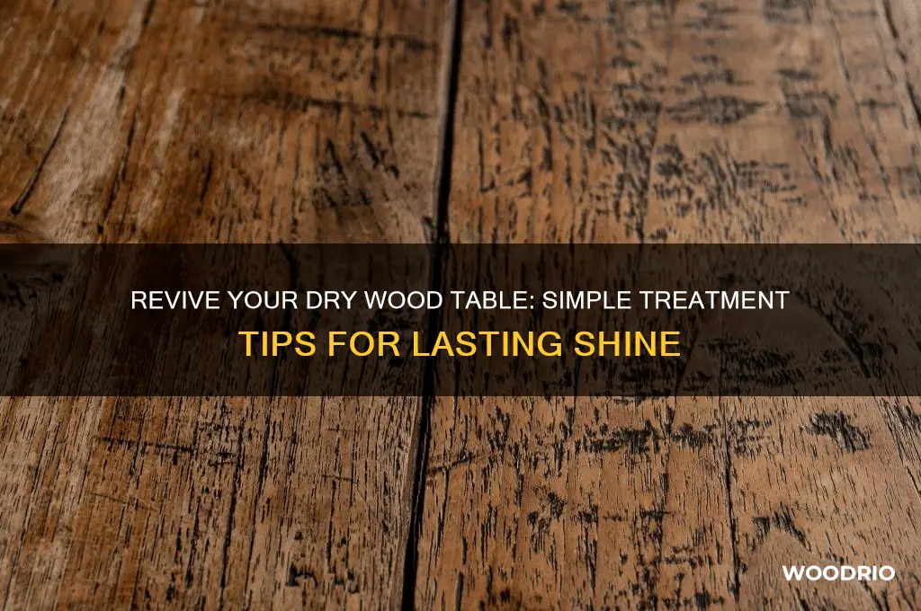 how to treat dry wood table