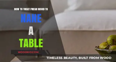 Treating Fresh Wood: A Step-by-Step Guide to Crafting a Table