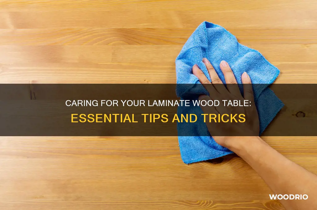 how to treat laminate wood table