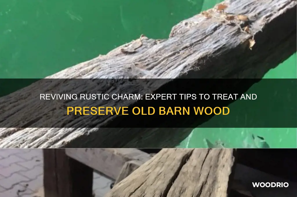 how to treat old barn wood