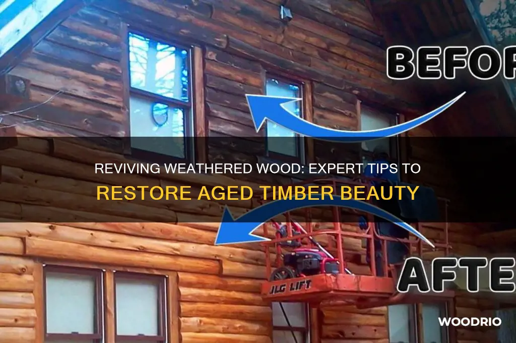 how to treat old weathered wood