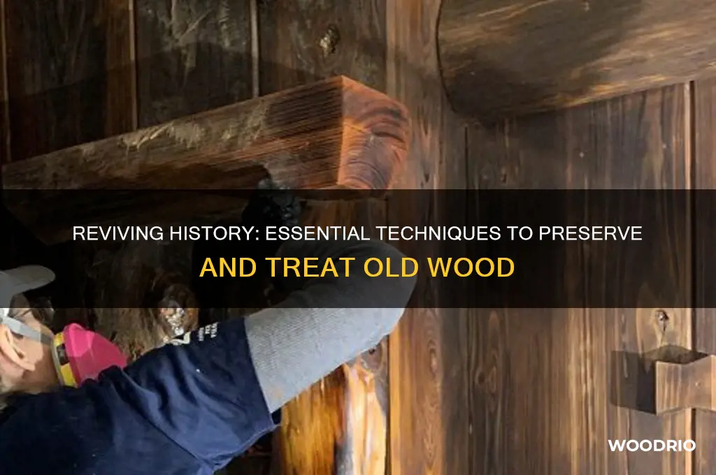 how to treat old wood to perseverate