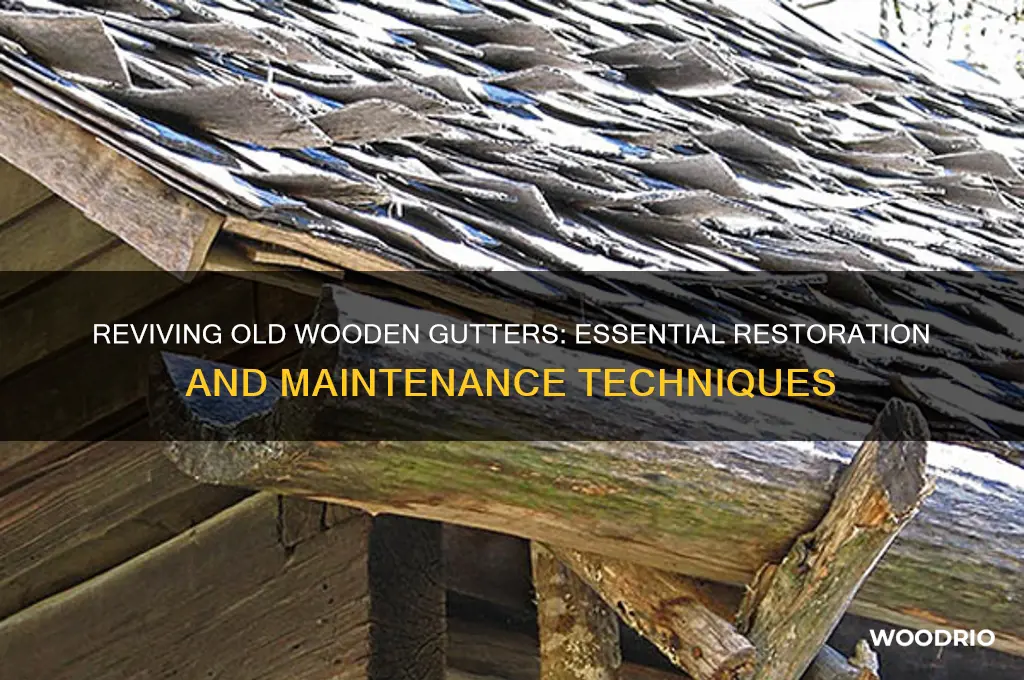 how to treat old wooden gutters
