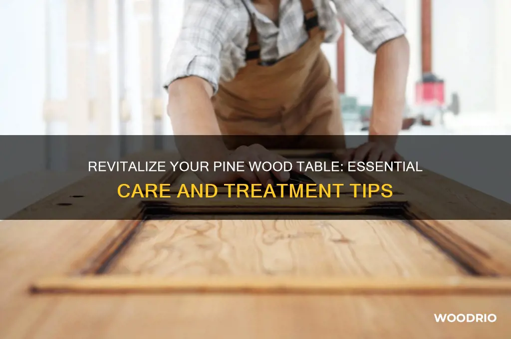 how to treat pine wood table