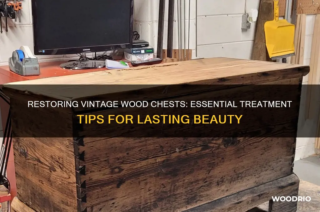 how to treat the wood on an old wood chest