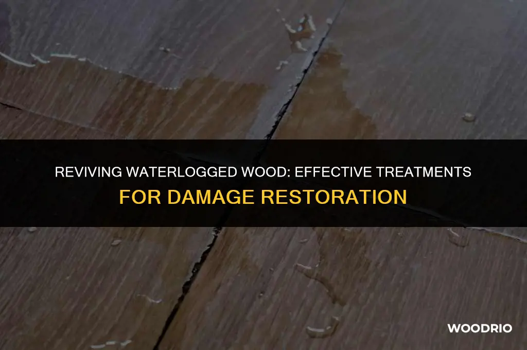 how to treat water damage on wood