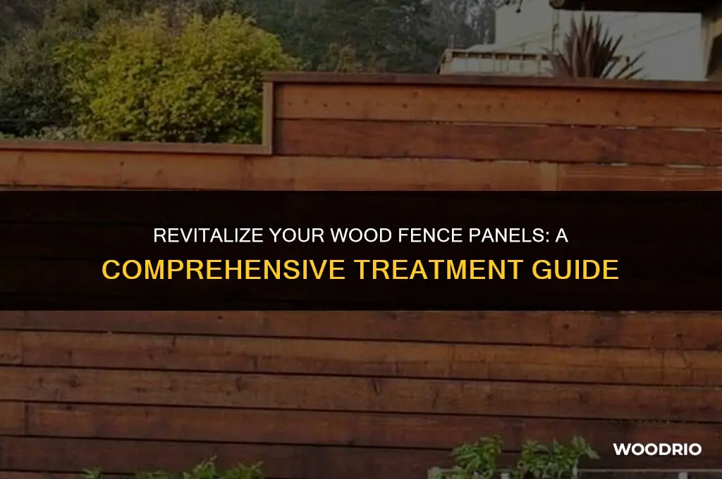 how to treat wood fence panels
