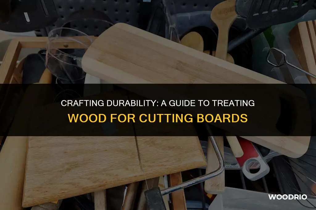 how to treat wood for cutting board