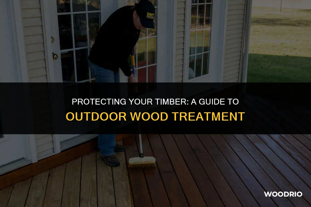 how to treat wood for outdoor