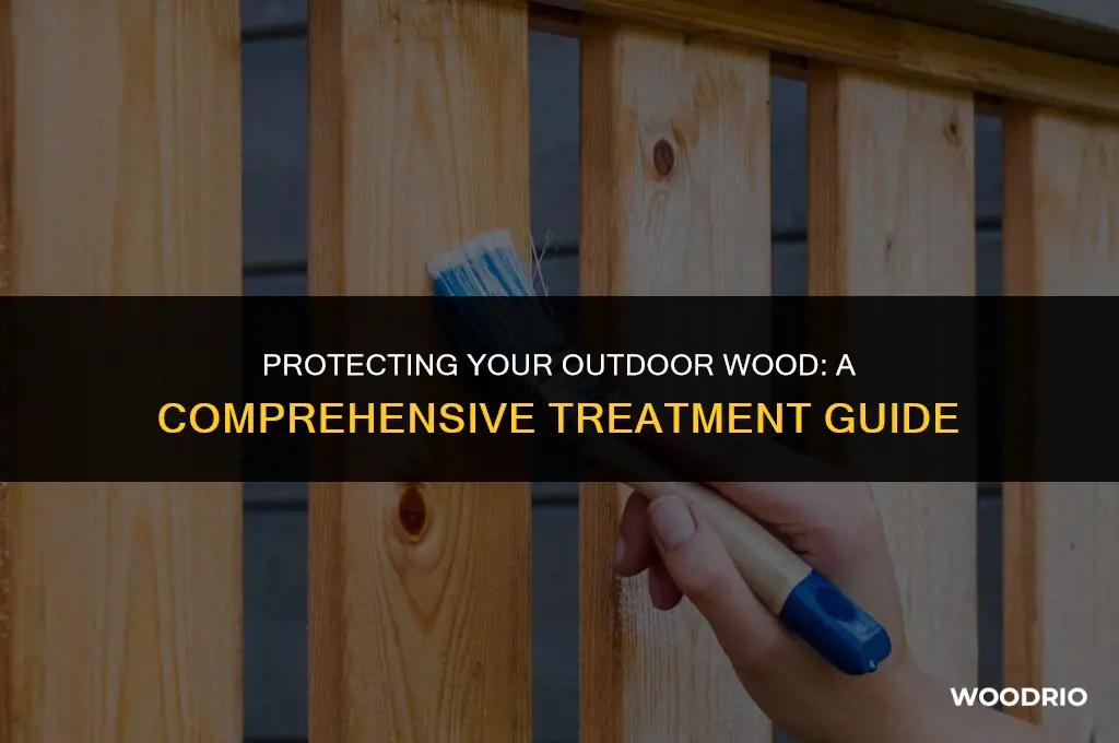 how to treat wood that will be outside