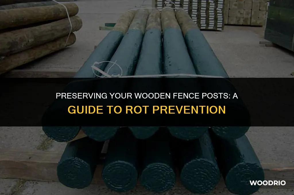 how to treat wooden fence posts to stop rotting