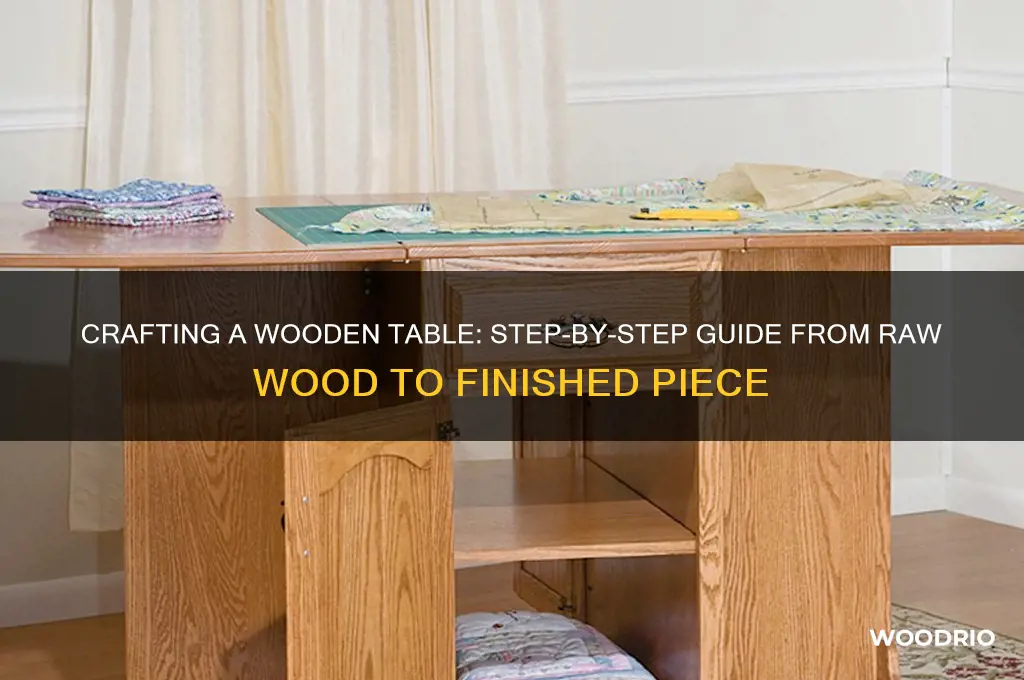 how to turn a piece of wood into a table
