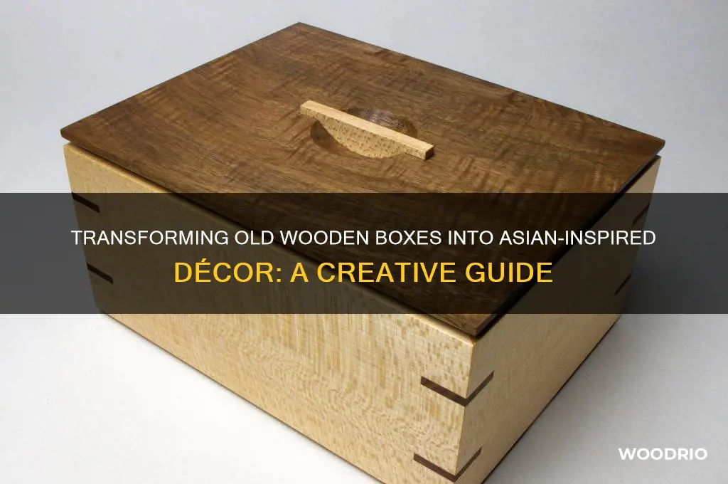 how to turn an old wooden box into an asian