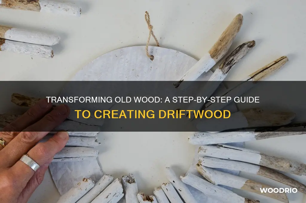 how to turn old wood into driftwood
