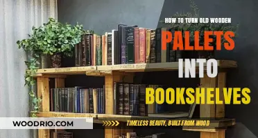 Transform Old Wooden Pallets into Stylish DIY Bookshelves Easily