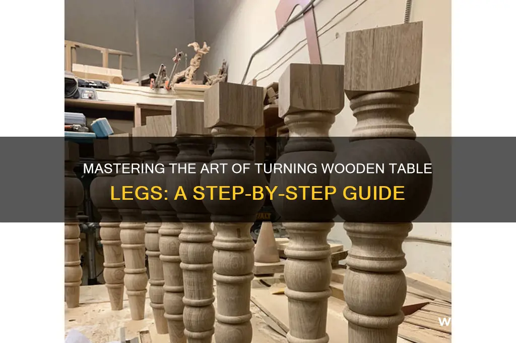 how to turn wooden table legs