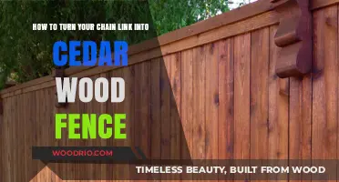 Transform Your Chain Link Fence into a Stunning Cedar Wood Oasis