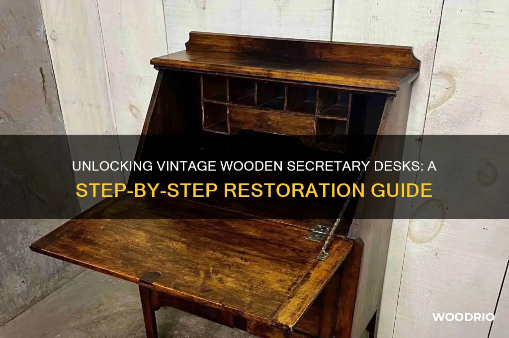 how to unlock a old wooden secretary