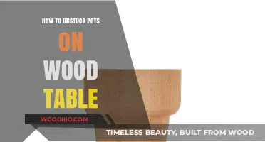 Effective Tips to Safely Remove Stuck Pots from Wood Tables