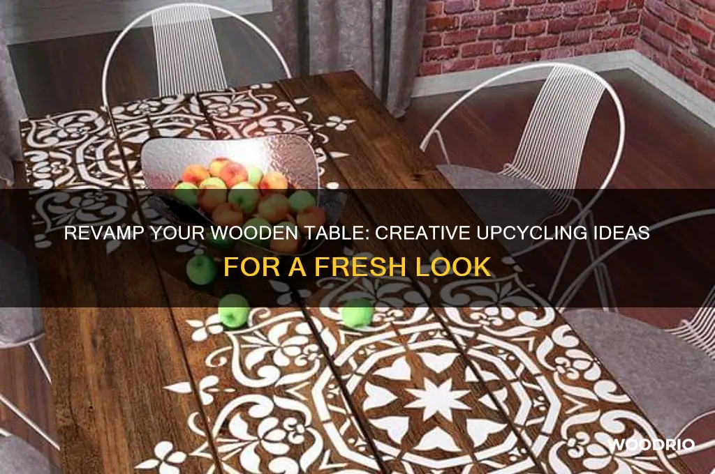 how to upcycle a wooden table