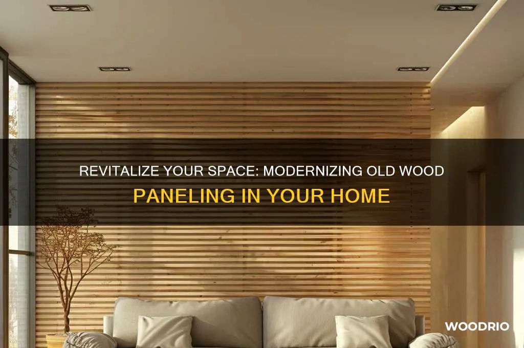 how to update an old wood paneling home