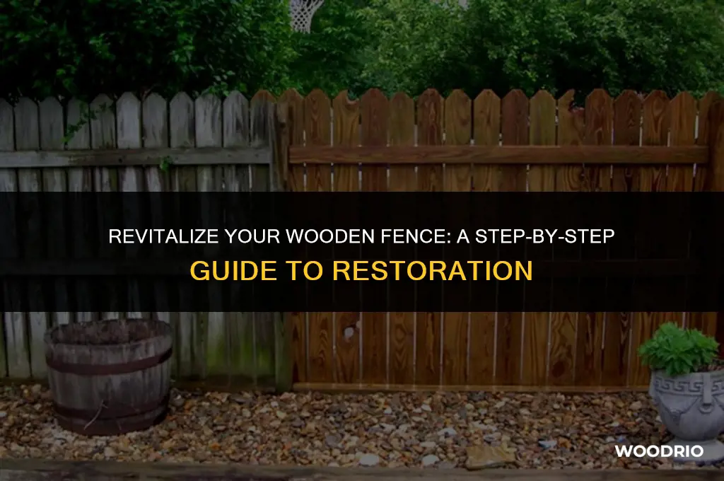 how to update an old wooden fence