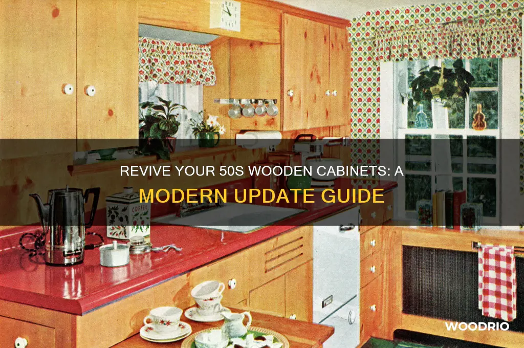 how to update old 50s wooden caninets