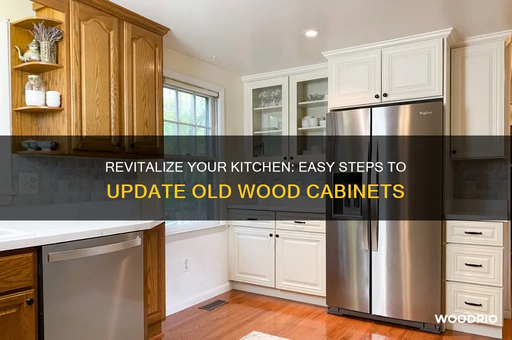 how to update old wood cabinets