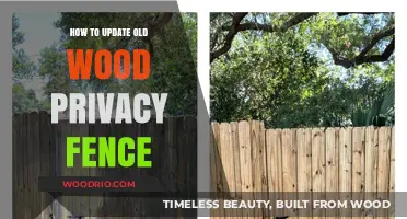 Revitalize Your Old Wood Privacy Fence: Simple DIY Update Guide