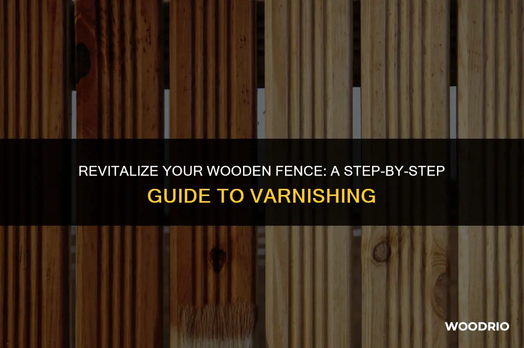 how to varnish a wooden fence