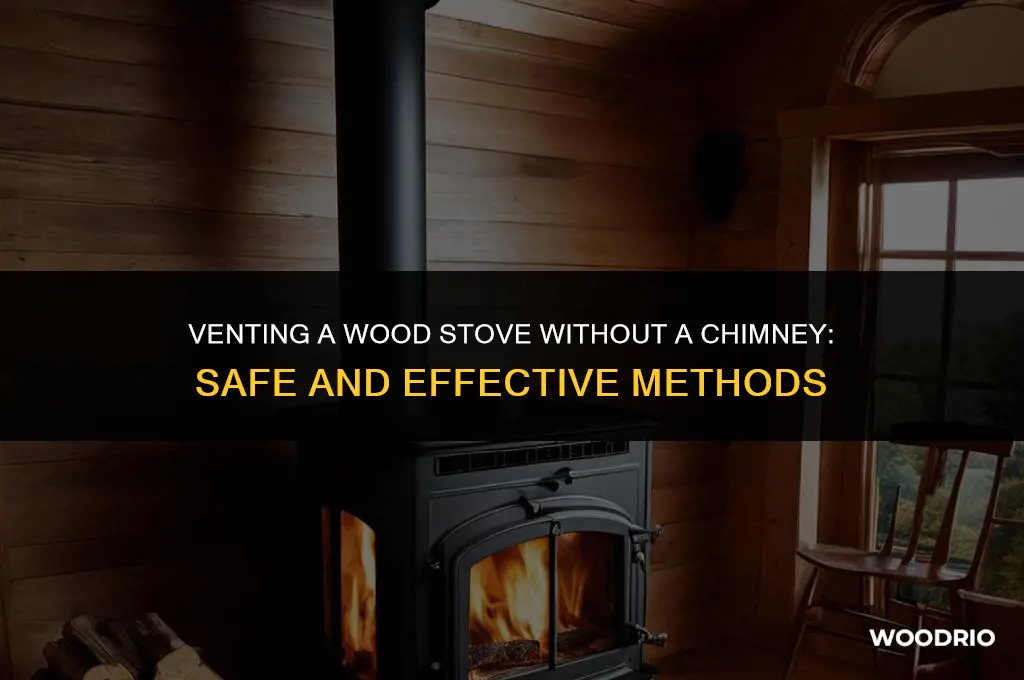 how to vent a wood stove without a chimney
